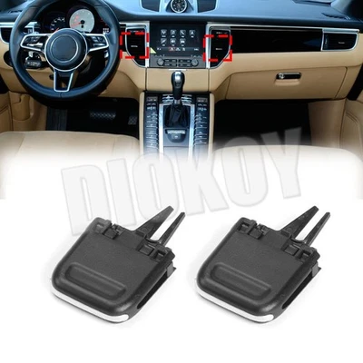 2x Para Porsche Macan 2014-2017 Delantero Medio Aire Acondicionado Salida Pestaña Clip Reparación Foto 1 de 4