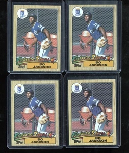 (4) Bo Jackson Rookie 1987 Topps #170 RC Card MLB - Foto 1 di 2