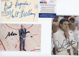 NBA Signed Auto Lot Rick Pitino Walt Bellamy HOF Adam Silver - Bild 1 von 1