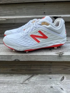 New Balance Mens Size 16 D White Baseball Cleats Metal Baseball - Picture 1 of 12