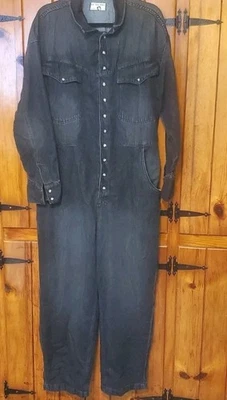 MONO FREE PEOPLE WE THE FREE CON BOTONES PERLADOS A PRESIÓN NUEVO CON ETIQUETAS TALLA L NEGRO Foto 1 de 4