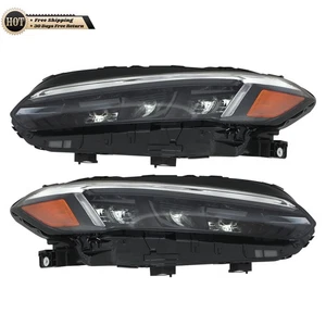 Silscvtt Right+Left Headlights For Honda Civic Sport 2022 2023 LED Black Housing - Picture 1 of 19