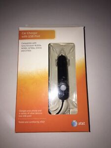 AT&T charge charger w/usb port sony ericsson W350a, W580i, W760a, Z310a & Z750a