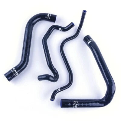 Black Silicone Radiator Hose Kit for 2009-2019 BMW S1000RR / HP4 S1000R S1000XR - Image 1 of 4