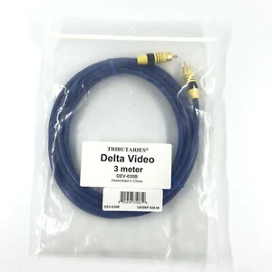 Tributaries Delta Component Video Interconnect Cinch-Kabel 3 m 10 Fuß - DEV-030B - Bild 1 von 5