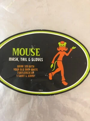 Fantasia de mouse inclui máscara, cauda e luvas muito fofas  - Imagem 1 de 4