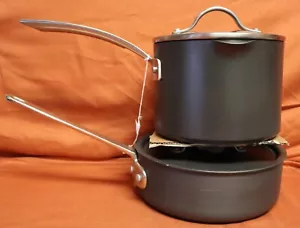 Kommerzielles Aluminium-Kochgeschirr 2 Quart Topf 5002 & Kirkland Signatur 3 Quart. Etikett 5t - Bild 1 von 24