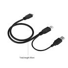 USB3.0 Male To Micro-B Male Y Cable With A USB A Interface To Provide Additional