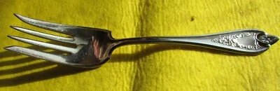 1911 СТАРАЯ КОЛОНИЯ Узор Холодное Мясо Сервировочная Вилка от 1847 Rogers Bro Серебряная Тарелка - Изображение 1 из 4