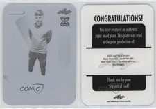 2022 Leaf Vivid Printing Plate Black 1/1 Ben Broggio #BA-BB1 Auto