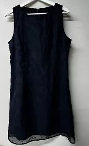 Damen Ana Sousa Kleid Gr. 12 Marine Chiffon Bestickt Ärmellos Top - Bild 1 von 16