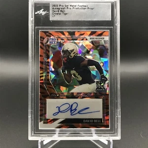 Juego profesional 2022 metal David Bell autógrafo preproducción Crystal Tiger 1/1 - Imagen 1 de 2