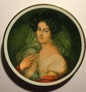 Rare Vintage Wawel Franciszek Ksawery Lampi Painting Decorative Plate Poland A4 - Imagen 1 de 10