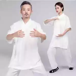 Prendas para el torso Pantalones Traje de Tai Chi Prenda Taoísta Kung Fu Wushu Artes Marciales Uniformes - Imagen 1 de 9