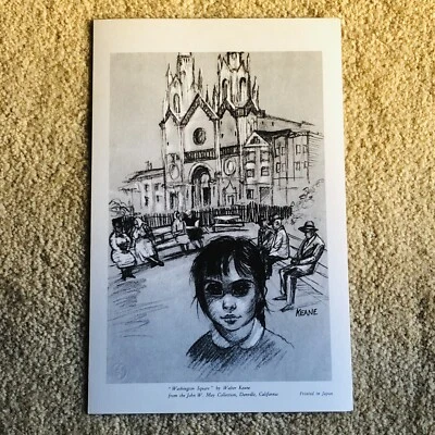 Impresión Keane Big Eyes Washington Square Midcentury Mod Foto 1 de 4