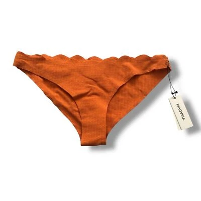 Marysia Swim Santa Barbara Low Rise Bikini Bottoms Orange NWT Size Small - Image 1 of 4