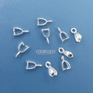 10 fianzas de conector de flecha de plata esterlina de 7,8 mm para colgante/pendiente #33467 - Imagen 1 de 2