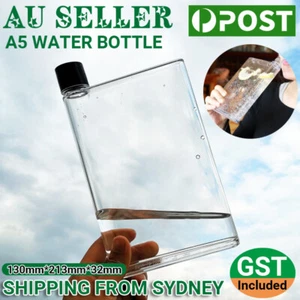 420ml Memobottle Drinks Cup Kettle Flat Paper Book Pad Portable A5 Water Bottle - Picture 1 of 11