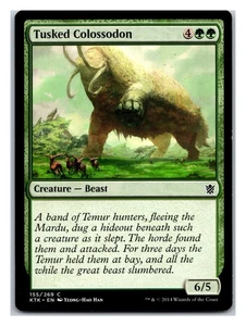 Khans of Tarkir #155 Tusked Colossodon - Picture 1 of 2