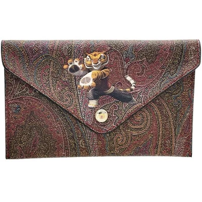 Auténtico Multibolsa Etro Kung Fu Panda Paisley en PVC, Multicolor Marrón, Foto 1 de 4