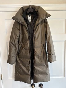 Soia & Kyo Damen Midi Winter Daunenfüllung Puffer Mantel Armeegrün Gr. XS EUC - Bild 1 von 5