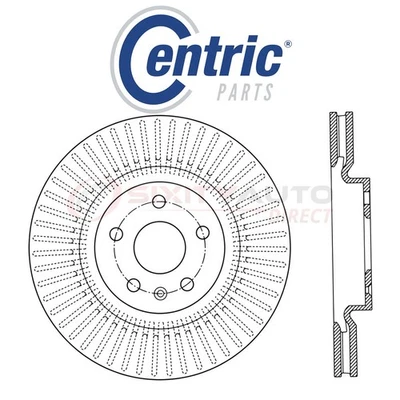 Centric C-TEK Disc Brake Rotor for 2013-2017 Cadillac XTS 3.6L V6 - Kit Set ln Foto 1 de 4