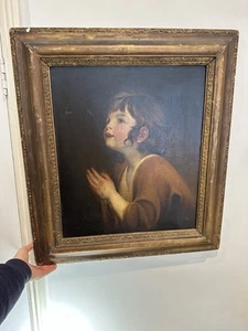 Really Old Oil Painting 18th Century Circle Of Joshua Reynolds Or Jean B Greuze - Picture 1 of 24