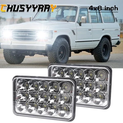 2x 4x6"" faros LED haz halo para Toyota Land Cruiser 1989-90 furgoneta 1984-89 Foto 1 de 4