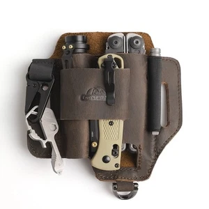 Leather Multitool Sheath,EDC Belt Organizer for Work and Daily Use,Leatherman... - Picture 1 of 6