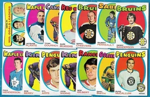 1971-72 TOPPS 71-72 NHL HOCKEY CARD & PRINT ERROR 1-132 BOOKLET 1-24 SEE LIST - Picture 1 of 273