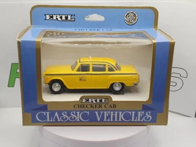 Checker Taxi Cab Ertl 1/43 Giallo - Immagine 1 di 2