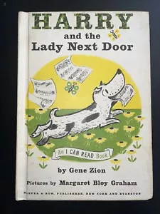 1960 Vintage HC Harry and the Lady Next Door by Gene Zion An I Can Read Book - Picture 1 of 9