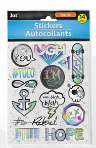 GENERATION Z STICKER sheet set 14 Pop-Up YOLO Blah... UGH Skater REBEL hope #1 - Picture 1 of 21