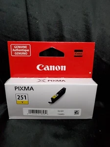 Canon Pixma 251 Yellow Ink Tank Cartridge for iP7220/iP8720/iX6820/MX922 NEW - Picture 1 of 5