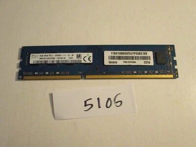 Hynix HMT351U6CFR8C-PB 4Gb PC3-12800 1600Mhz DDR3 Desktop Memory RAM (5106) - Image 1 of 2