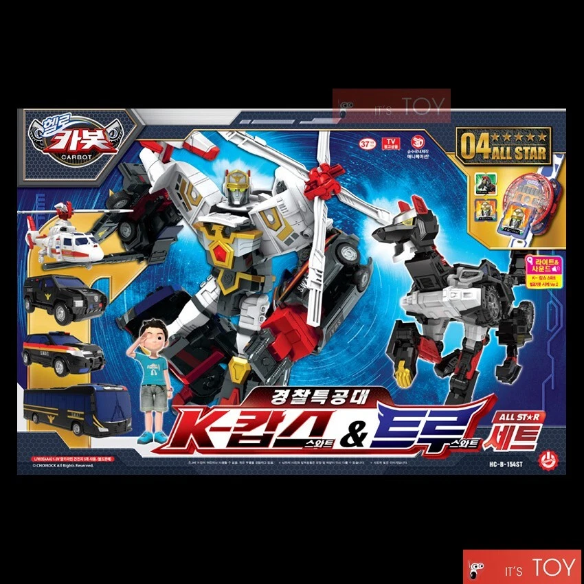 Hello Carbot All Star K-COPS & TRUE SWAT Watch Ver.2 set Transformer Robot Car - Image 1 of 4