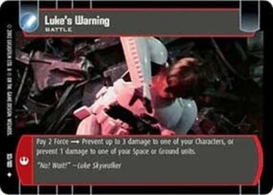 STAR WARS TCG WOTC A NEW HOPE LUKE'S WARNING 93/180 FOIL M/GEM MINT Tip Top - Picture 1 of 1