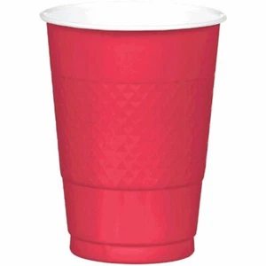 Apple Red 16 oz Plastic Cups 20 ct - Picture 1 of 1