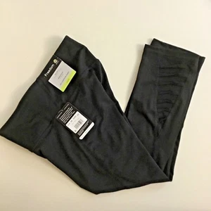 NEW C9 Champion Womens XS Freedom Mesh Capri Leggings Black Sheer Leg Openings - Picture 1 of 4