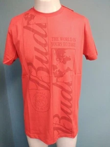 OFFICAL BUDWEISER T-SHIRTS SIZE XL RED - Picture 1 of 3