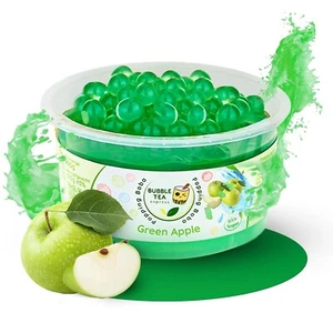 Bubble Tea, Popping Boba Green Apple 490 g, Boba Perlen, Topping, Grüner Apfel - Bild 1 von 6