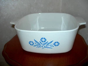 " Corning Ware" (USA) Pyroceram Auflaufform Original "Cornflower-Motiv" TOP ! - Bild 1 von 5
