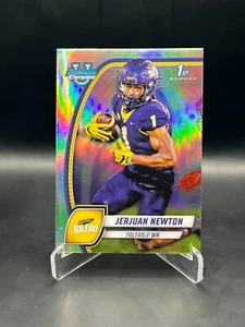 JERJUAN NEWTON 2024 BOWMAN CHROME U FOOTBALL REFRACTOR TOLEDO 1ST - Bild 1 von 2