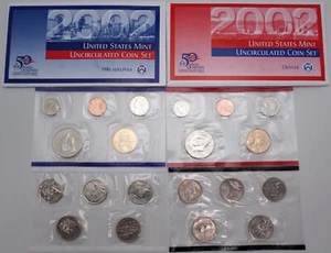 2002 - P&D Uncirculated US Mint Coin Set in OGP - Picture 1 of 4