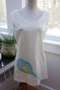Ladies 1970s Vintage Mid Century Sphairistike Brand Tennis Pro-Shop Dress - Picture 1 of 19
