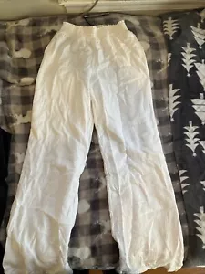 white linen pants womens - Picture 1 of 4