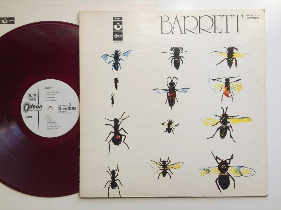 Pink Floyd Syd "BARRETT" JAPAN 1st PROMO SAMPLE ONLY RED WAX EMI ODEON OP-80173 Foto 1 de 4