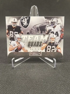 2018 Panini Contenders Raiders Team Quads Silver #TQ-7 Cooper, Carr,Lynch,Nelson - Image 1 of 2