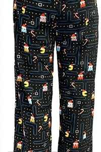 Pacman Women's Pajama Plush Pants-Sz Small 4-6 - Brand New W/ Tags Jogger - Picture 1 of 3