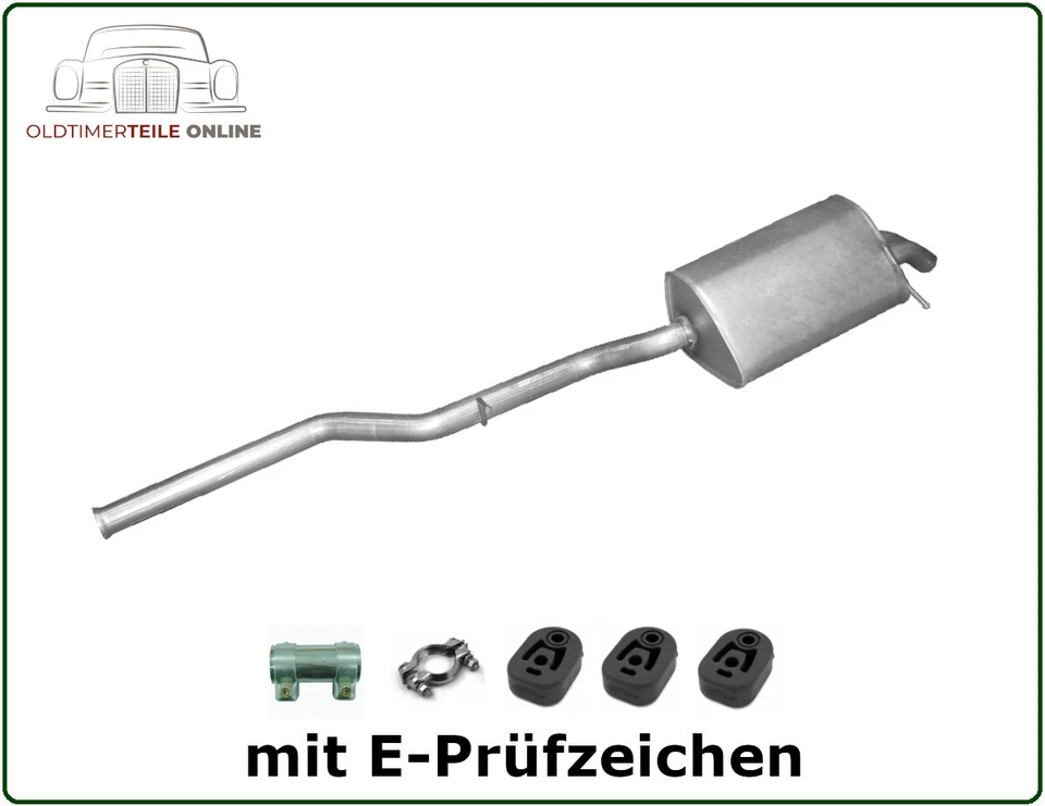 Endschalldämpfer Mercedes C-Klasse W203 + T-Model S203 C 320 CDI 224 PS Auspuff